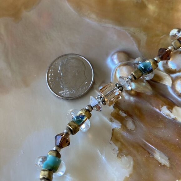 Sterling silver & crystal bead bracelet - Picture 4 of 4